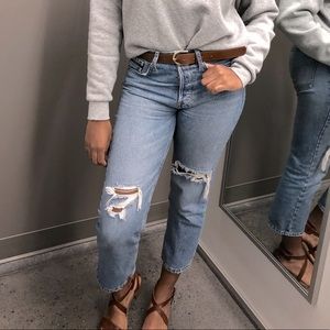 Women’s Calvin Klein Straight Ripped Jeans